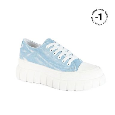 ZAPATILLA MUJER STHEF URBANA CELESTE 7560 TXTL