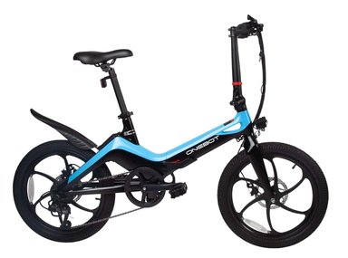 E-BIKE ONEBOT S9/1002 PLEGABLE INC. BATERIA, CARGADOR Y LLAVES AZUL