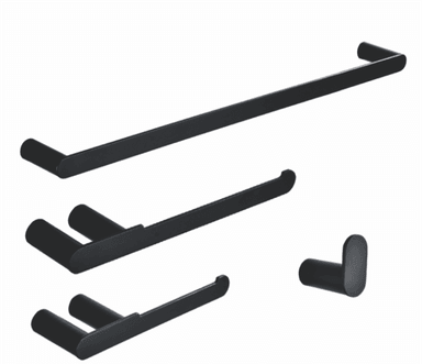 SET DE ACCESORIOS PARA BAÑO PREMIUM ACERO INOXIDABLE 4 PIEZAS