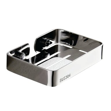 JABONERA PARA BAÑO LUNADEC PERU CUADRADO ACERO INOXIDABLE PLATEADO