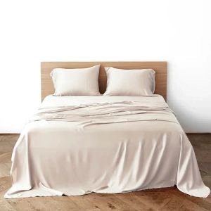 SET SÁBANAS DE 100% BAMBÚ ISATEX KING COLOR IVORY