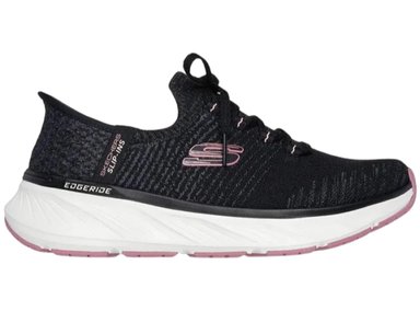ZAPATILLA SKECHERS EDGERIDE IMPRESION 150470BKPK NEGRO MUJER