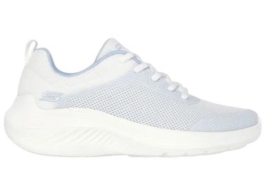 ZAPATILLA SKECHERS BOBS SQUAD WAVES 117681LTGY CELESTE MUJER