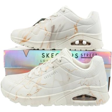 ZAPATILLA SKECHERS Uno Marble Marvel 155584OFWT BLANCO PARA MUJER - 5