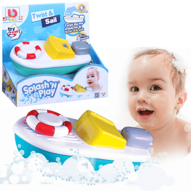 JUGUETE DE BEBÉ BB JUNIOR SPLASH N PLAY LANCHA GIRA Y NAVEGA PARA BAÑO