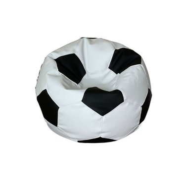PUFF PUFFLIMA PELOTA GRANDE BLANCO ULTRACUERO NEGRO
