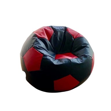 PUFF PUFFLIMA PELOTA GRANDE NEGRO ULTRACUERO ROJO