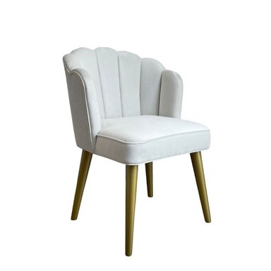 SILLA DE TOCADOR PUFFLIMA SILLA MERMAID BLANCO