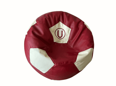 PUFF PUFFLIMA PELOTA GRANDE /CREMA- UNIVERSITARIO ULTRACUERO ROJO OSCURO