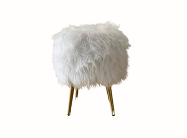 PUFF NUT TELA PELUCHE LARGO BLANCO