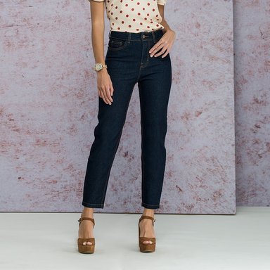 PANTALÓN ALGODÓN MUJER CAMILA VIALI AZUL P0340 CHELSEA DENIM - 2