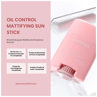 CELIMAX OIL CONTROL MATTIFYING SUN STICK 19G PROTECTOR SOLAR EN BARRA SPF50 - 3