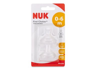 TETINA NUK DE SILICONA FIRST CHOICE PARA AGUA TALLA S 0-6 MESES