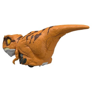 FIGURA JURASSIC WORLD DOMINION CLICKER TRACKER ATROCIRAPTOR AMARILLO - 4