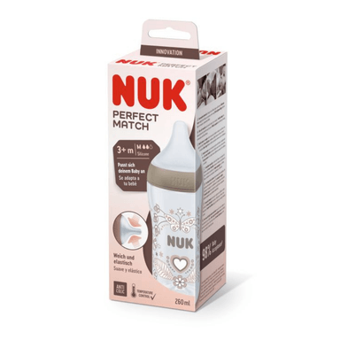 NUK BIBERÓN PERFECT MATCH PP CT 260ML CORAZÓN