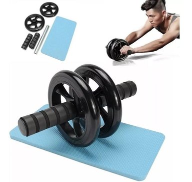 RUEDA ABDOMINAL EJERCICIO GYM CON ALMOHADILLAS + ALFOMBRA