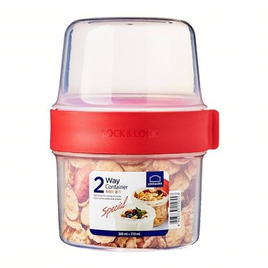 TAPER HERMETICO LOCK AND LOCK PARA YOGURT 360 ML + 310 ML. LLS221