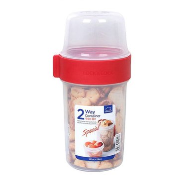 TAPER HERMETICO LOCK AND LOCK PARA YOGURT 330 ML + 150 ML. LLS213R