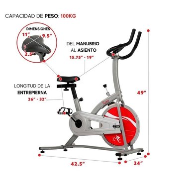 SUNNY HEALTH Y FITNESS BICICLETA SPINNING - 2