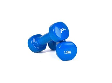 PAR DE MANCUERDA DE VINILO 1.5 KG AZUL