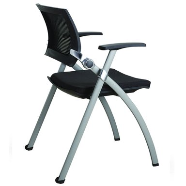 SILLA DE CAPACITACION DECORPLAS VIGO NEGRO