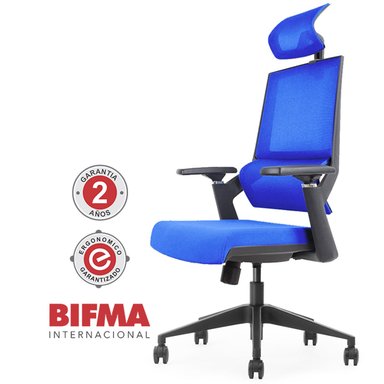 SILLA ERGONÓMICA GERENCIAL DECORPLAS AZUL MARINO SPARTA DARK BLUE