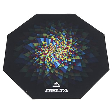 PROTECTOR PISO DECORPLAS DELTA 120 X 120 CM MODERNA EN ALFOMBRA GAMER PARA SILLAS BLUE