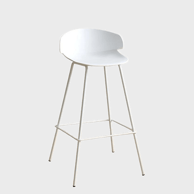 SILLA BANCO DE BAR VENECIA COLOR BLANCO 90X47 - 1