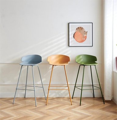 SILLA BANCO DE BAR VENECIA COLOR BLANCO 90X47 - 2