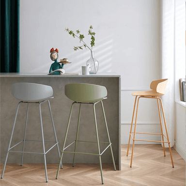 SILLA BANCO DE BAR VENECIA COLOR BLANCO 90X47 - 3