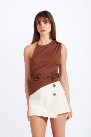 TOP ASIMÉTRICO ESCOTE ESPALDA