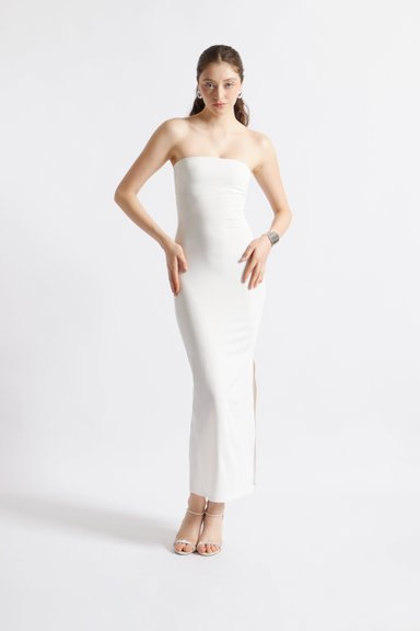 VESTIDO RECTO STRAPLESS