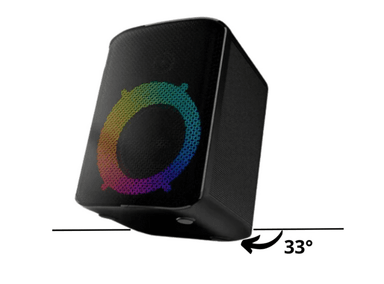 PARLANTE BLUETOOTH HIFUTURE EVENT PORTATIL 80 W ENTRADAS DUALES DSP AUDIO MULTIPLE LUZ RGB COLOR NEGRO - 3