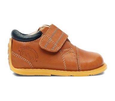 ZAPATOS NIÑO BUBBLEGUMMERS CUERO BEIGE - 1
