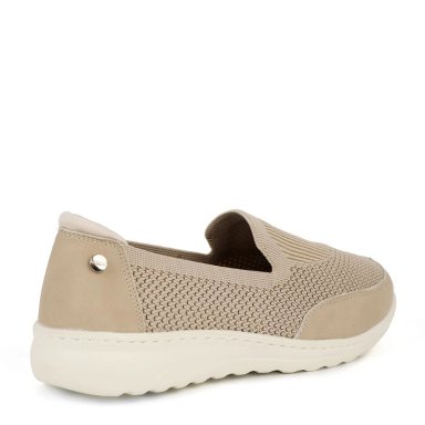 MOCASINES MUJER BATA BEIGE CASUALES COMFIT - 4