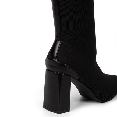 BOTAS MUJER BATA NEGRO - 4