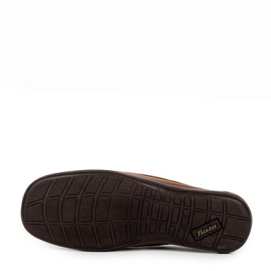 MOCASINES MUJER BATA CUERO CAMEL CASUALES COMFIT - 5