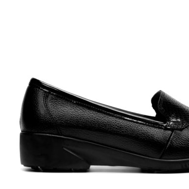 MOCASINES MUJER BATA CUERO NEGRO CASUALES COMFIT - 4