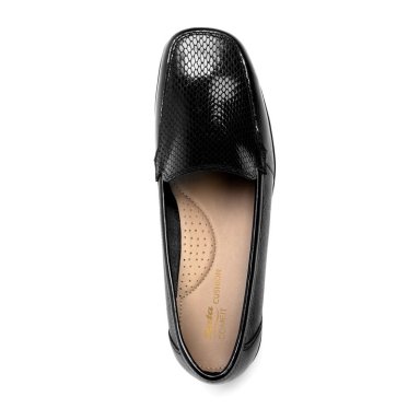 MOCASINES MUJER BATA CUERO NEGRO CASUALES COMFIT - 5