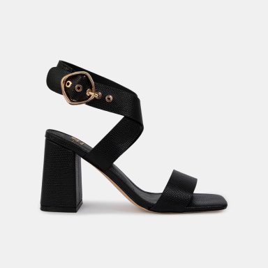 SANDALIAS MUJER BATA NEGRO CASUALES - 1