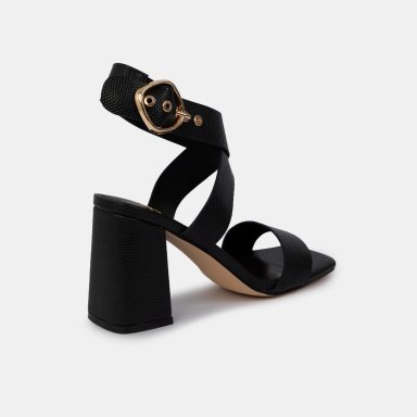 SANDALIAS MUJER BATA NEGRO CASUALES - 2