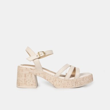 SANDALIAS MUJER BATA OFF WHITE CASUALES - 1