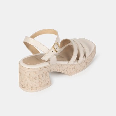 SANDALIAS MUJER BATA OFF WHITE CASUALES - 3