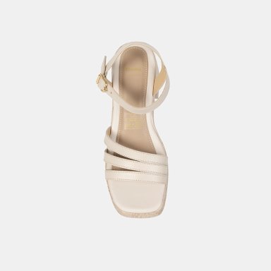SANDALIAS MUJER BATA OFF WHITE CASUALES - 4