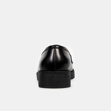 MOCASINES MUJER BATA NEGRO CASUALES - 3