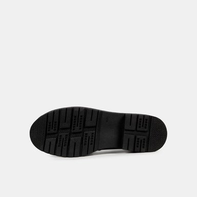 MOCASINES MUJER BATA NEGRO CASUALES - 5