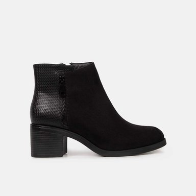 BOTINES CASUALES MUJER BATA NEGRO - 1