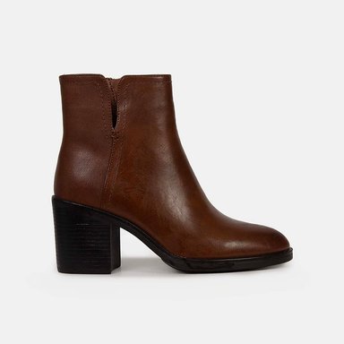 BOTINES CASUALES MUJER BATA MARRÓN - 1