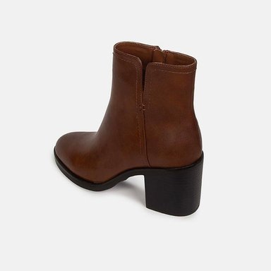 BOTINES CASUALES MUJER BATA MARRÓN - 3