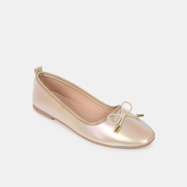 BALLERINAS CASUALES MUJER BATA PLATEADO - 3